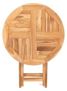 Nordic Experience Zahradní jídelní stůl kulatý Ovira 70 cm z teakového dřeva