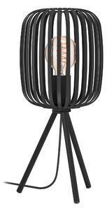 EGLO Moderní stolní lampa trojnožka ROMAZZINA, 1xE27, 40W, černá 900519