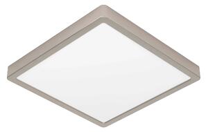 EGLO LED stropní stmívatelné osvětlení FUEVA 5, 20,5W, teplá bílá, 29x29cm, hranaté, stříbrné 900595