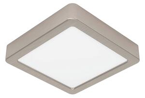 EGLO LED stropní stmívatelné osvětlení FUEVA 5, 11W, teplá bílá, 16x16cm, hranaté, stříbrné 900593