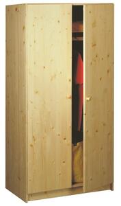 Šatní skříň dvoudveřová 860, masiv borovice