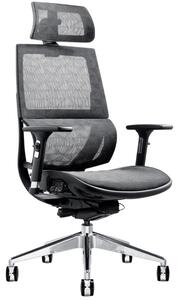 DMQ Černá látková kancelářská židle Givi