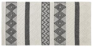 Vlněný koberec 80 x 150 cm světle béžový/šedý DAVUTLAR