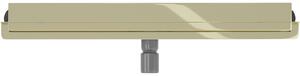 Mexen Flat nerezový sprchový žlab na zeď 60 cm vzor 2v1, zlatá, 1530060