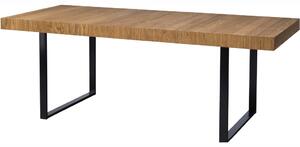 SZYNAKA Prestigeline Jídelní stůl rozkládací - MOSAIC 40, 160/220x90, medový dub/matná černá