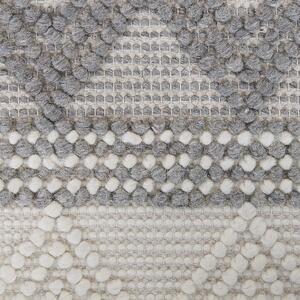 Vlněný koberec 140 x 200 cm světle béžový/šedý BOZOVA
