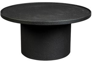 Černý kovový kulatý konferenční stolek DUTCHBONE WINSTON 70 cm