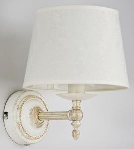A.F.L. Nástěnné osvětlení v provence stylu DUDLEY, 1xE14, 40W, bílé 18530
