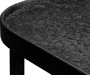 Černý kovový toaletní stolek DUTCHBONE WINSTON 90 x 30 cm