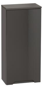 Koupelnová sestava - GALAXY grey, 60 cm, sestava č. 4, grafit/lesklý grafit/dub votan
