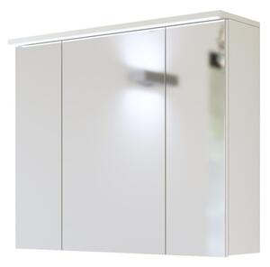 Koupelnová sestava - GALAXY white, 80 cm, sestava č. 2, bílá/lesklá bílá/dub votan