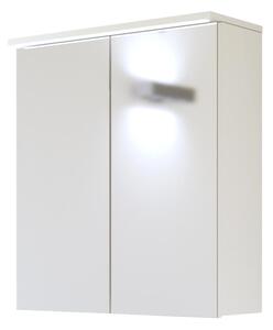 Koupelnová sestava - GALAXY white, 120 cm, sestava č. 6, bílá/lesklá bílá/dub votan