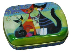 Plechová krabička s kočkami - design Rosina Wachtmeister