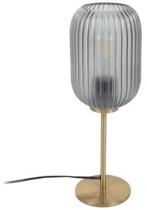 Kouřově šedá skleněná stolní lampa Kave Home Hestia