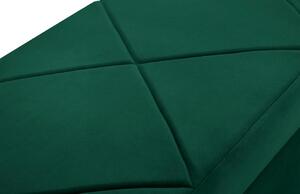 Smaragdově zelená sametová lavice s úložným boxem Windsor & Co Superb 140 cm