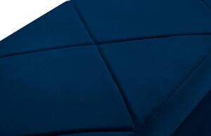 Královsky modrá sametová lavice s úložným boxem Windsor & Co Superb 140 cm