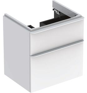 Koupelnová skříňka pod umyvadlo Geberit Smyle Square 58,4x62x47 cm bílá 500.352.00.1