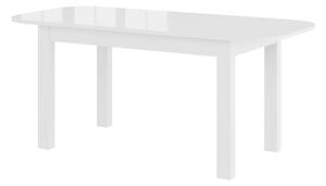 Jídelní stůl rozkládací - REA, 140x80, lesklá bílá
