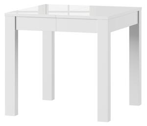 Jídelní stůl rozkládací - VEGA, 80x80, lesklá bílá