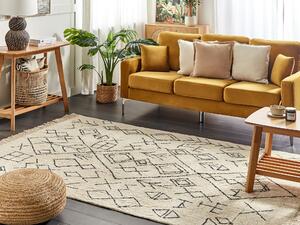 Bavlněný koberec 160 x 230 cm béžový SOMEK