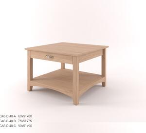 Stylový dubový konferenční stůl se zásuvkou CASTELLO D48