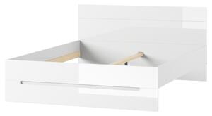 SZYNAKA Trendline Postel - SELENE 35, 180x200 cm, lesklá bílá/matná bílá