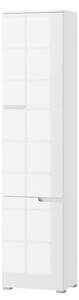 SZYNAKA Trendline Skříň - SELENE 13, lesklá bílá/bílá