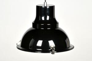 Závěsné industriální retro černé svítidlo Fred Black Industrie (LMD)