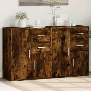 Příborníky 2 ks kouřový dub 60 x 31 x 70 cm kompozitní dřevo 3276564