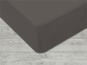 Prostěradlo s gumou - JERSEY Elastan, 180x200 cm, 97% bavlna/3% elastan, šedé