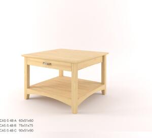 Stylový konferenční stůl se zásuvkou CASTELLO S48 - Borovice
