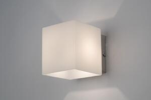 Nástěnné designové bílé svítidlo Qentio (LMD)