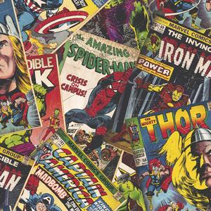Papírová komiksová tapeta 106378, Marvel Cover Story, Kids@Home 6, Graham & Brown rozměry 0,52 x 10 m