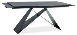 Jídelní stůl rozkládací - WESTIN I, 160x90, matná černá