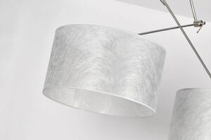Závěsné designové svítidlo Snap Duo Silver Look (LMD)