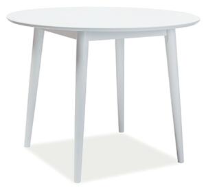 SIGNAL Jídelní stůl - LARSON, 90x90, bílá