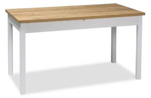 SIGNAL Jídelní stůl - ADAM, 100x60, zlatý dub/bílá