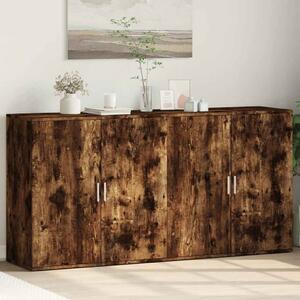 Příborníky 2 ks kouřový dub 79 x 38 x 80 cm kompozitní dřevo 3276606