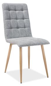 Jídelní židle - OTTO, nohy v dekoru dřeva, různé barvy na výběr Čalounění: šedá (tap.64)