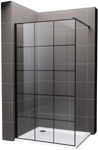 Hagser Agatha sprchová zástěna walk-in 110 cm černá matný/průhledné sklo HGR12000022