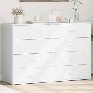 Příborníky 2 ks bílé 60 x 39 x 80 cm kompozitní dřevo 3276623