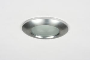 Zápustné designové koupelnové svítidlo z broušeného hliníku (LMD)