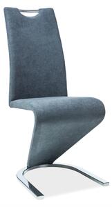 Jídelní židle - H-090, tkanina, chromované nohy, různé barvy na výběr Čalounění: grafitová (tap.99)