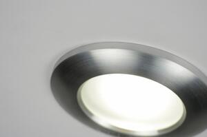 Zápustné designové koupelnové svítidlo z broušeného hliníku (LMD)