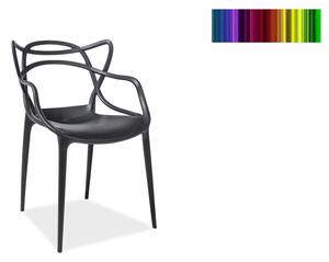 Jídelní židle - TOBY, různé barvy na výběr Sedák: zelený (plast)