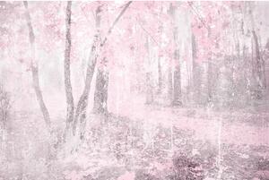 Fototapeta - Abstraktní růžové květy 150x250 + zdarma lepidlo