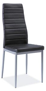SIGNAL Jídelní židle - H-261 Bis Alu, ekokůže, hliníkové nohy, různé barvy na výběr Čalounění: béžová (ekokůže)