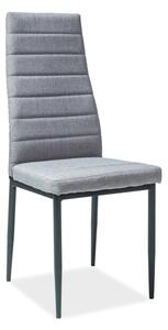 Jídelní židle - H-265, černé nohy, různé barvy na výběr Čalounění: šedá (tap.06)