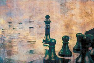 Fototapeta - Abstraktní šachy 150x250 + zdarma lepidlo