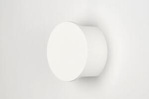 Nástěnné keramické bílé svítidlo Rondo (LMD)